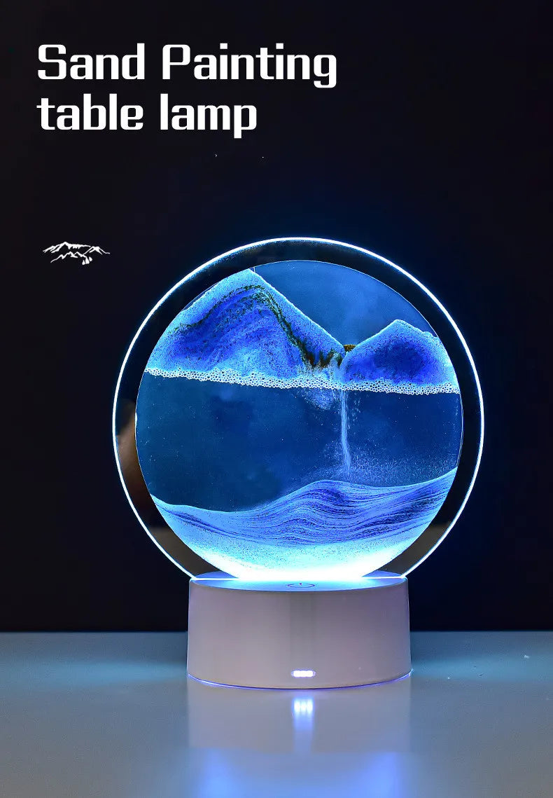 The Dune Sphere: Kinetic Sand LED Lamp